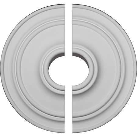 Ekena Millwork Classic Ceiling Medallion, Two Piece (For Canopies up to 5 1/2"), 21 7/8"OD x 2 3/8"P CM22CL2-05500